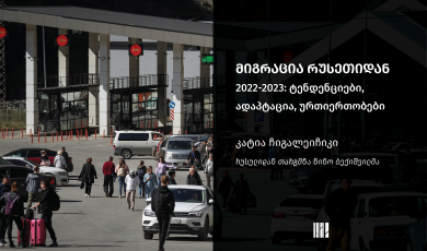 მიგრაცია რუსეთიდან 2022-2023: ტენდენციები, ადაპტაცია, ურთიერთობები