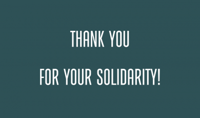 Thank you for your solidarity!