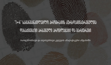"1+4" საგანმანათლებლო პროგრამის კურსდამთავრებულთა დასაქმებაში არსებული პრობლემები და ბარიერები  - რაოდენობრივი და თვისებრივი კვლევის ანალიტიკური ანგარიში