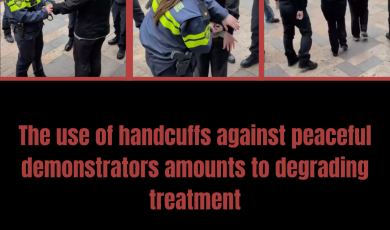 The use of handcuffs