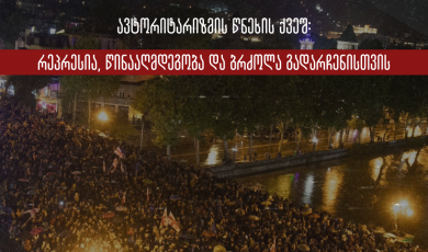 ქართული სამოქალაქო საზოგადოების ორგანიზაციები ავტორიტარიზმის წნეხის ქვეშ: რეპრესია, წინააღმდეგობა და ბრძოლა გადარჩენისთვის