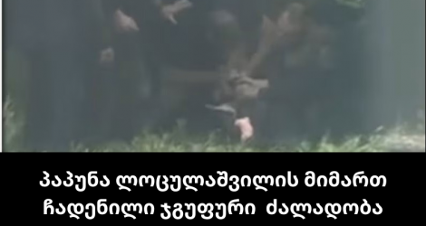  პაპუნა ლოცულაშვილის მიმართ ჩადენილი ჯგუფური  ძალადობა უკონტროლო საპოლიციო თვითნებობის მორიგი  გამოვლინებაა