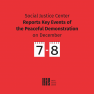 Social Justice Center Reports Key Events of the Peaceful Demonstration on December 7-8